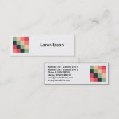 Carte De Visite Mini Photo carré - Carrés couleur 015 (Devant / Derrière)