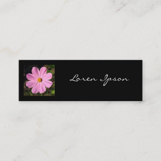 Carte De Visite Mini Photo carré - Cosmos rose (Devant)
