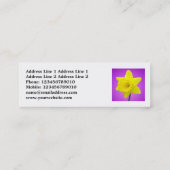 Carte De Visite Mini Photo carré - Daffodil 02 (Dos)