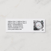 Carte De Visite Mini Photo carré - Motorcycle Speedometer (Dos)