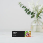 Carte De Visite Mini Photo Cheetah Animal Funky (Debout devant)