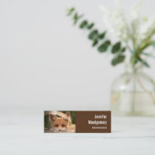 Carte De Visite Mini Photo de Cute Little Orange Fox (Debout devant)