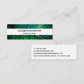 Carte De Visite Mini Photo de la nature tropicale de la feuille verte (Devant / Derrière)