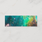Carte De Visite Mini Photo de l'espace d'Aqua Teal Grand Nuage de Magel (Devant)