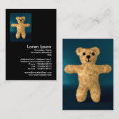 Carte De Visite Mini photo de Teddy Bear (Devant / Derrière)