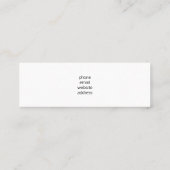 Carte De Visite Mini Photo Red Juicy Strawberries (Dos)