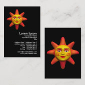 Carte De Visite Mini photo Sun Face (Devant / Derrière)