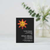 Carte De Visite Mini photo Sun Face (Debout devant)