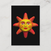 Carte De Visite Mini photo Sun Face (Dos)