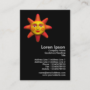 Carte De Visite Mini photo Sun Face