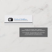 Carte De Visite Mini Photographe (Devant / Derrière)