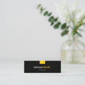 Carte De Visite Mini Photographe - Compacte jaune ambre (Debout devant)