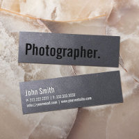 Photographe noir charbon minimaliste