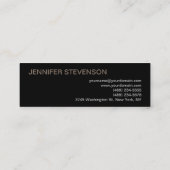 Carte De Visite Mini Photographe noir parfait (Dos)