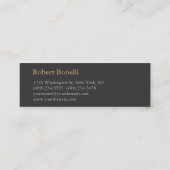 Carte De Visite Mini Photographe spécial Gris Rouge (Dos)