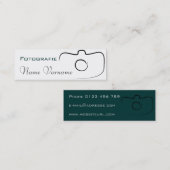 Carte De Visite Mini Photographie (Devant / Derrière)