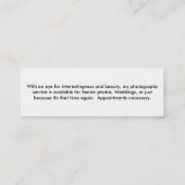 Carte De Visite Mini Photographie de ChiculaDreams (Dos)