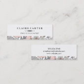 Carte De Visite Mini Photographie Fleurs botaniques florales (Devant / Derrière)