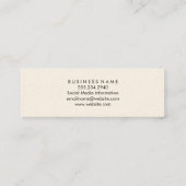 Carte De Visite Mini Photographie Floral Diagonal Stripes (Dos)