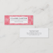 Carte De Visite Mini Photographie florale (Devant / Derrière)