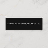 Carte De Visite Mini Photographie imméritée (Dos)