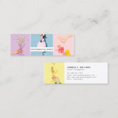 Carte De Visite Mini Photographie moderne audacieuse photo collage phot (Devant / Derrière)