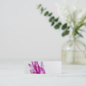 Carte De Visite Mini Photographie rose de baisse d'encre de remous (Debout devant)