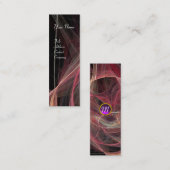 Carte De Visite Mini PHOTON CRAZY MONOGRAM gem violet (Devant / Derrière)