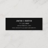 Carte De Visite Mini Photos Senior abordables (Dos)