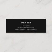 Carte De Visite Mini Photos Senior abordables (Dos)