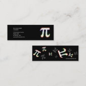 Carte De Visite Mini Pi - Scientifique (Devant / Derrière)