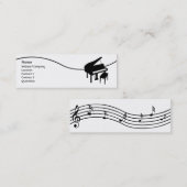 Carte De Visite Mini Piano (Devant / Derrière)