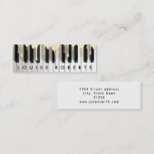 Carte De Visite Mini piano maigre (Devant / Derrière)