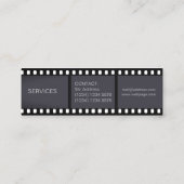 Carte De Visite Mini Pièce de bande couverture professionnelle (Dos)