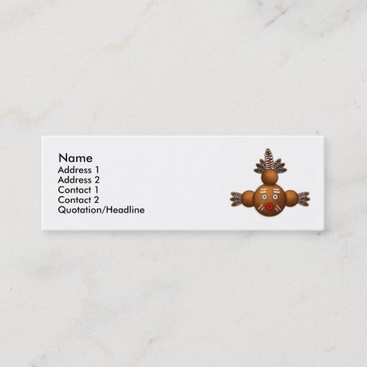 Carte De Visite Mini Pièce en t Mudhead (Devant)