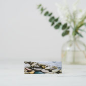 Carte De Visite Mini Pierres de plage (Debout devant)