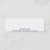 Carte De Visite Mini Pierres en Pond (Dos)