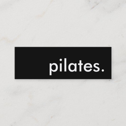 Carte De Visite Mini pilates. (Devant)