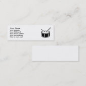 Carte De Visite Mini Pilon de tambour (Devant / Derrière)