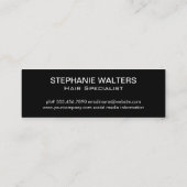 Carte De Visite Mini Pince à cheveux | Ciseaux salons (Dos)