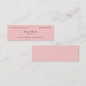 Carte De Visite Mini Pink exécutif (Devant / Derrière)