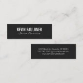 Carte De Visite Mini Pinstripe (Devant / Derrière)