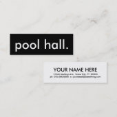 Carte De Visite Mini piscine. (Devant / Derrière)