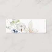 Carte De Visite Mini PixDezines Aquarelle Hiver Botanique RSVP (Dos)