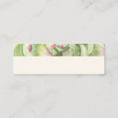 Carte De Visite Mini PixDezines Aquarelle Succulente, Rose du désert (Dos)