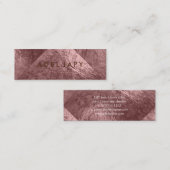 Carte De Visite Mini PixDezines Faux Broze Foil (Devant / Derrière)