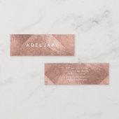 Carte De Visite Mini PixDezines Faux Roses Carrelage à huile d'or (Devant / Derrière)