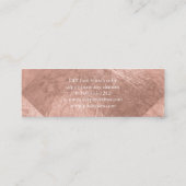 Carte De Visite Mini PixDezines Faux Roses Carrelage à huile d'or (Dos)