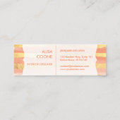 Carte De Visite Mini PixDezines m'appelle un faux or éblouissant (Dos)