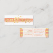 Carte De Visite Mini PixDezines m'appelle un faux or éblouissant (Devant / Derrière)